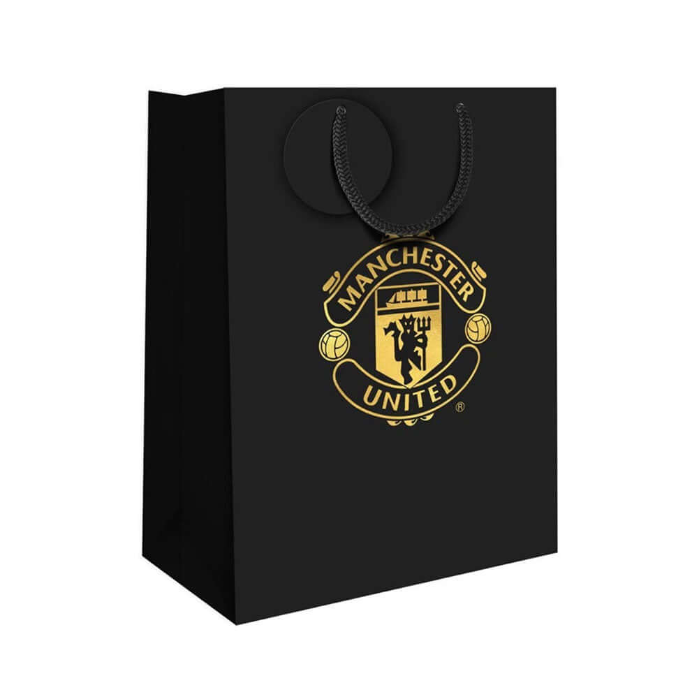 Manchester United FC Small Black Gift Bag LKT Sport Football>Premier League>Manchester United FC Gift Bags