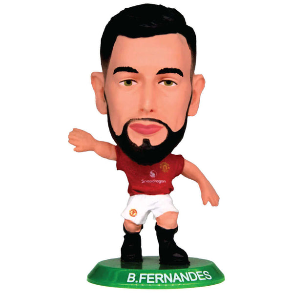 Manchester United FC SoccerStarz Bruno Fernandes LKT Sport Bruno Fernandes Soccerstarz collectable figureFeatures classic Man Utd home kitStands 5cm tall on a green baseOfficial licensed productApprox 5cm x 2.5cm x 2.5cm Action Figures