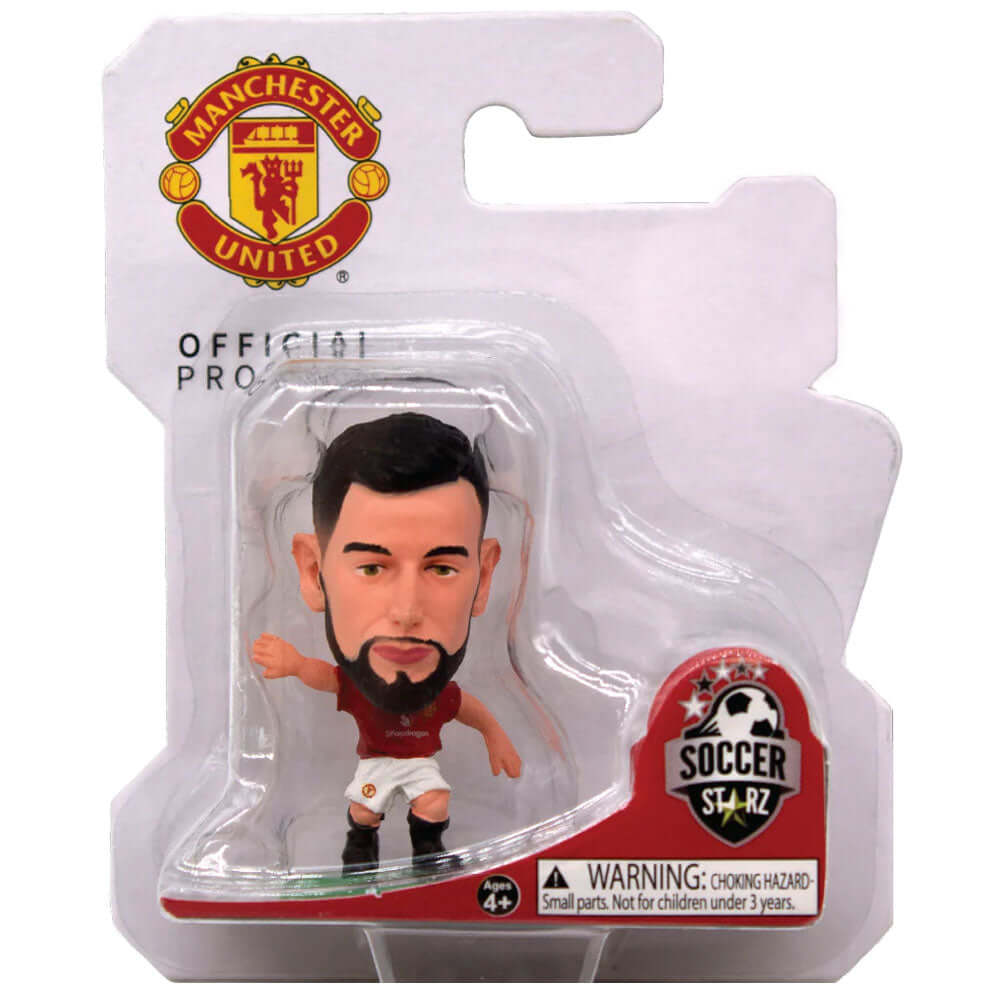 Manchester United FC SoccerStarz Bruno Fernandes LKT Sport Bruno Fernandes Soccerstarz collectable figureFeatures classic Man Utd home kitStands 5cm tall on a green baseOfficial licensed productApprox 5cm x 2.5cm x 2.5cm Action Figures