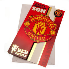 Manchester United FC Son Birthday Card LKT Sport Football>Premier League>Manchester United FC Greeting Cards