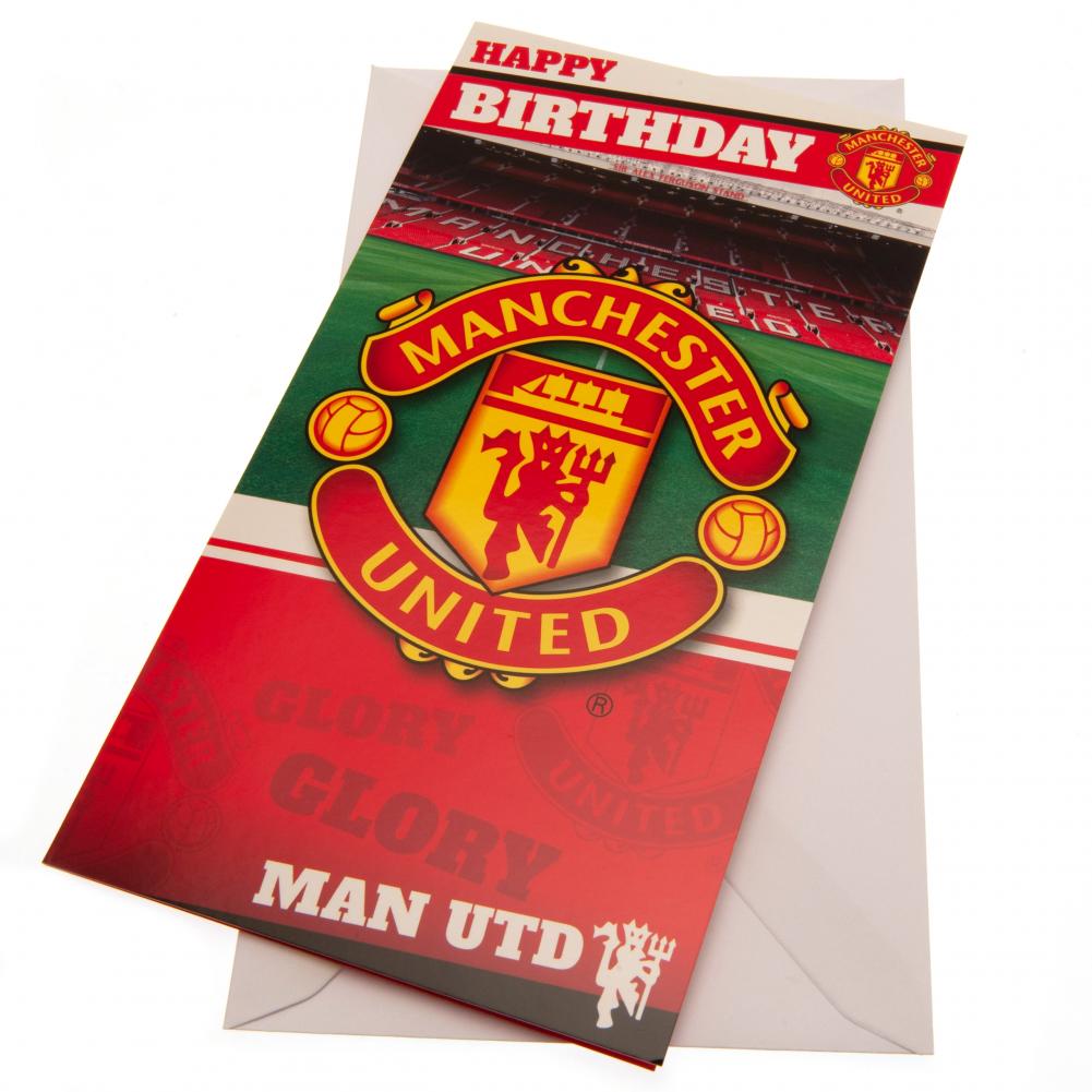 Manchester United FC Stadium Birthday Card LKT Sport Football>Premier League>Manchester United FC Greeting Cards
