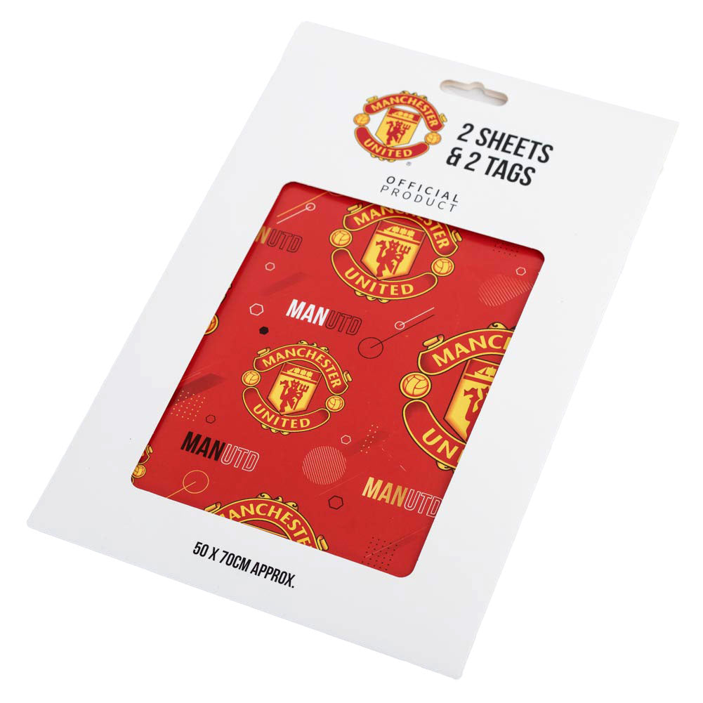 Manchester United FC Text Gift Wrap LKT Sport Football>Premier League>Manchester United FC Gift Wrapping