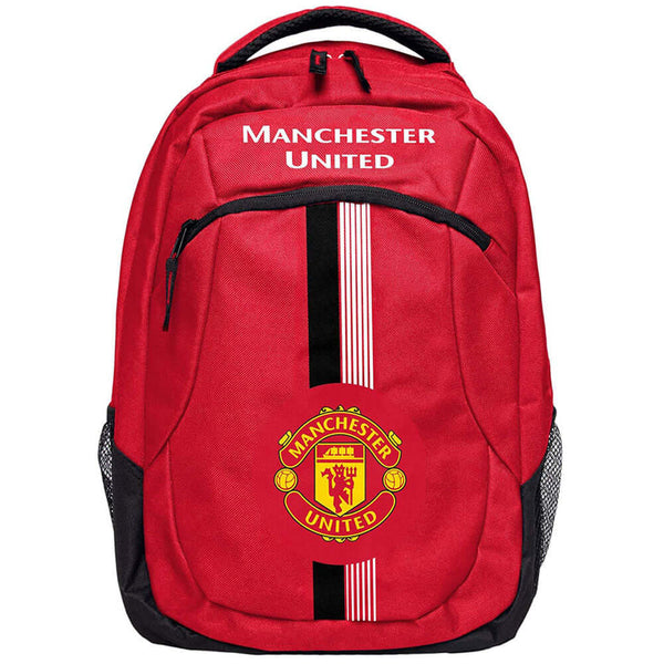 Manchester United FC Ultra Action Backpack LKT Sport Ultra design backpack featuring Manchester United text and full colour club crestMain compartment has a large double zipped opening for easy accessInternal elasticated pouch and front zipped pocket2 mes