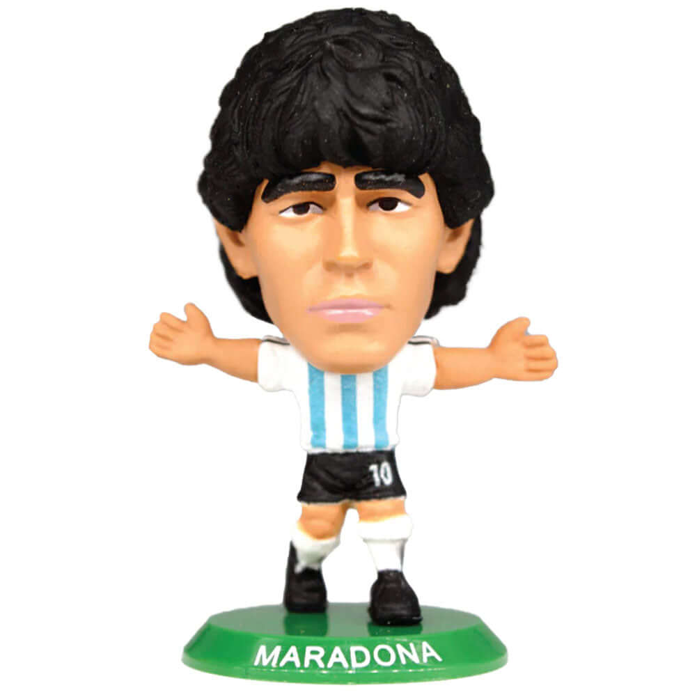 Maradona Argentina SoccerStarz LKT Sport Maradona Soccerstarz collectable figureFeatures the classic Argentina kitStands 5cm tall on a green baseOfficial licensed productApprox 5cm x 2.5cm x 2.5cm Action Figures