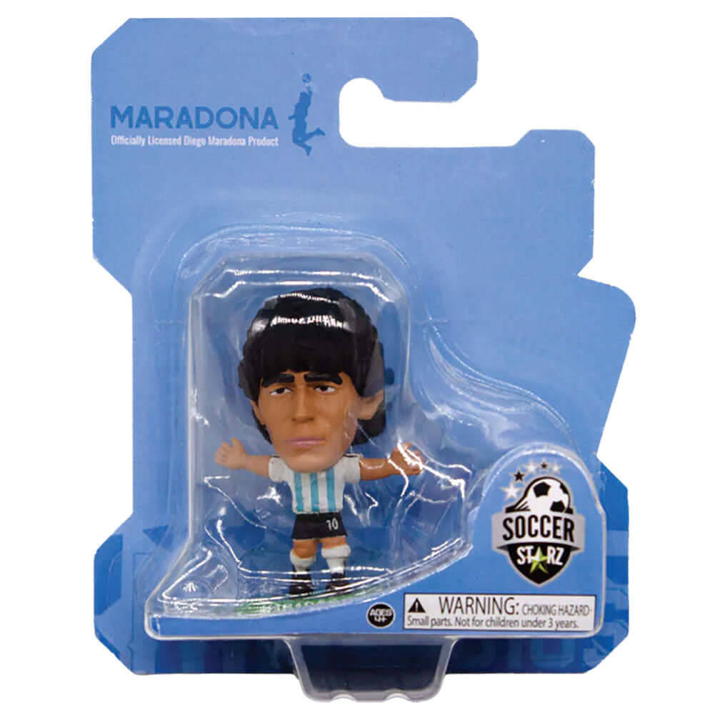 Maradona Argentina SoccerStarz LKT Sport Maradona Soccerstarz collectable figureFeatures the classic Argentina kitStands 5cm tall on a green baseOfficial licensed productApprox 5cm x 2.5cm x 2.5cm Action Figures