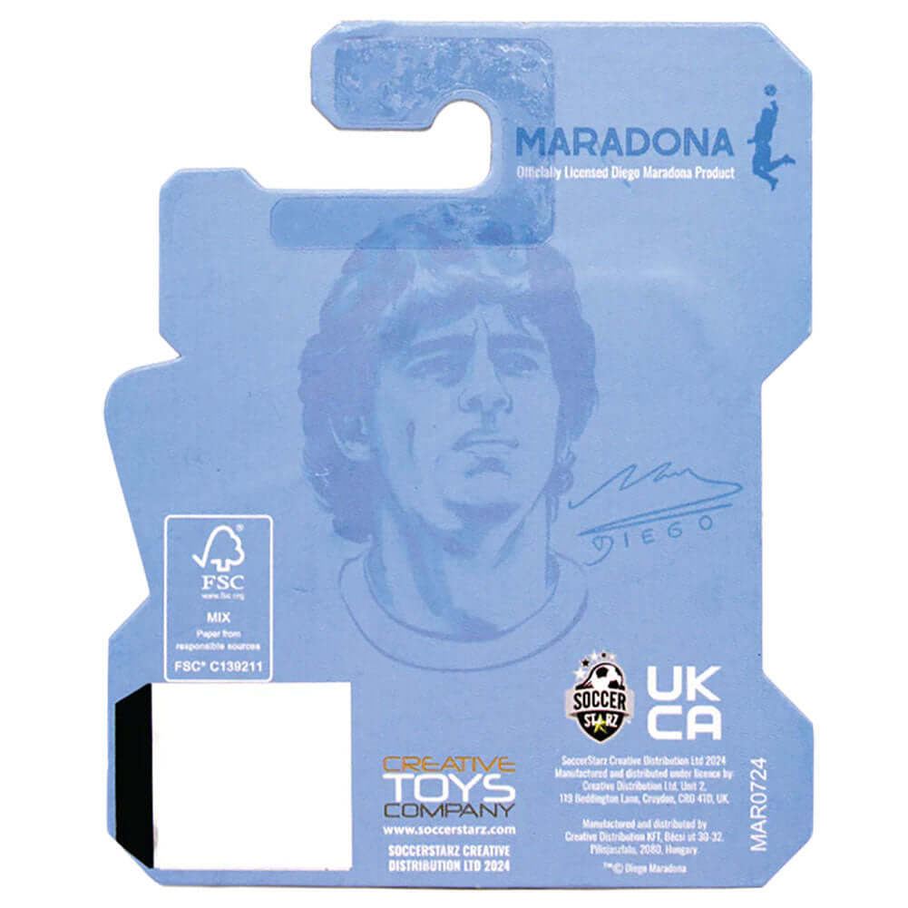 Maradona Argentina SoccerStarz LKT Sport Maradona Soccerstarz collectable figureFeatures the classic Argentina kitStands 5cm tall on a green baseOfficial licensed productApprox 5cm x 2.5cm x 2.5cm Action Figures