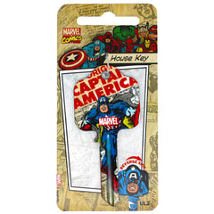 Marvel Comics Door Key Captain America LKT Sport Entertainment>Movies>Marvel Key Blanks