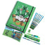 Minecraft Bumper Stationery Set LKT Sport Deluxe 12 piece bumper stationery set1 x A4 Wiro notepad1 x Pencil case6 x Colouring pencils1 x Ballpoint click pen1 x Drawing pencil1 x Ruler1 x Pencil sharpenerOfficial licensed product Stationery