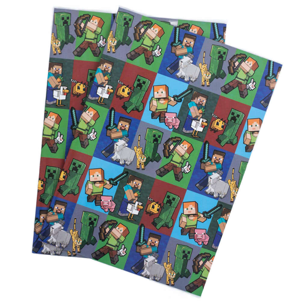 Minecraft Characters Gift Wrap Secondary image
