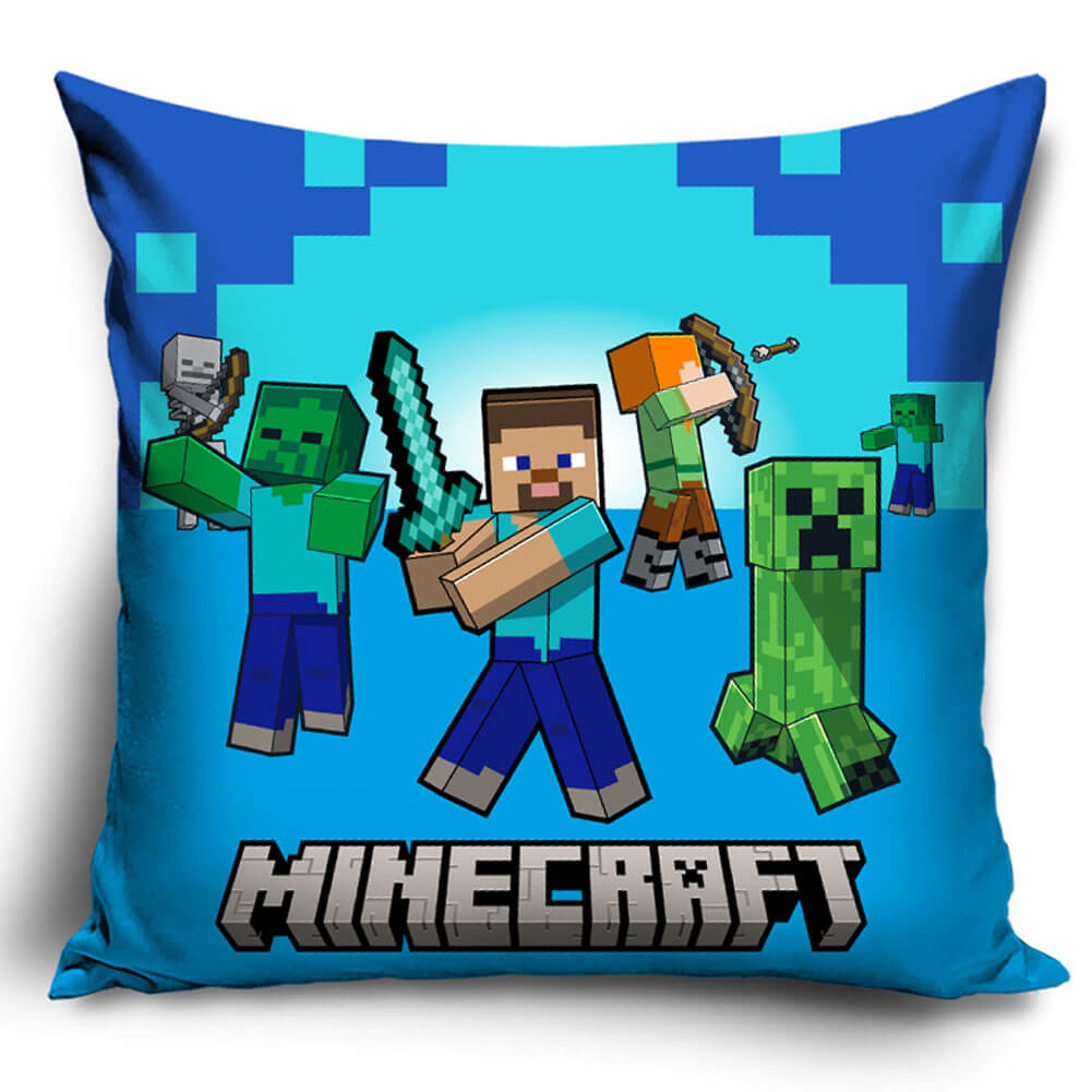 Minecraft Characters Velvet Feel Cushion LKT Sport Vibrant cushion featuring your favourite Minecraft charactersDesign repeated on the reverse100% Polyester, spot cleanOfficial licensed productApprox 40cm x 40cm Chair & Sofa Cushions