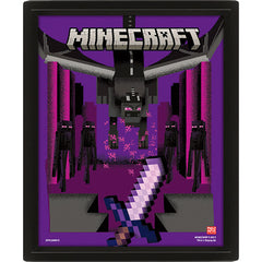 Minecraft Dragon Duel Framed 3D Picture LKT Sport Entertainment>Gaming>Minecraft Posters