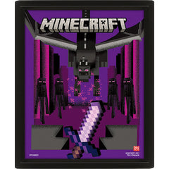 Minecraft Dragon Duel Framed 3D Picture LKT Sport Entertainment>Gaming>Minecraft Posters