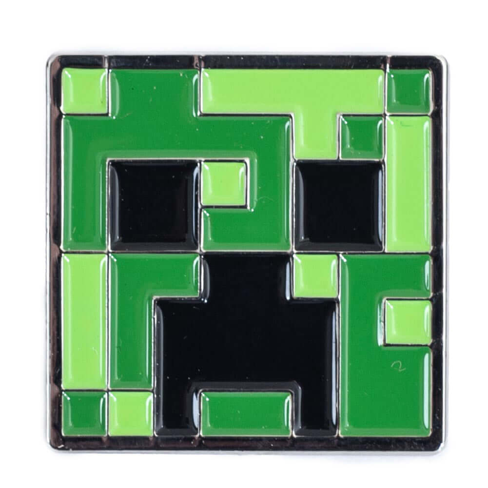 Minecraft Pin Badge LKT Sport Bright, colourful and highly detailed enamel pin badgeFeatures Creeper on a rubber push fixingOfficial licensed productApprox 25mm x 25mm Lapel Pins