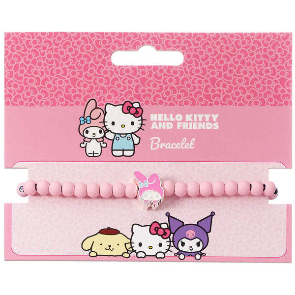 My Melody Bead Bracelet LKT Sport A pink bead Bracelet with a My Melody charmUniversal size with adjustable cordOfficial licensed productAdjustable Bracelet is approx 20cmCharm approx 12mm x 10mm Bracelets