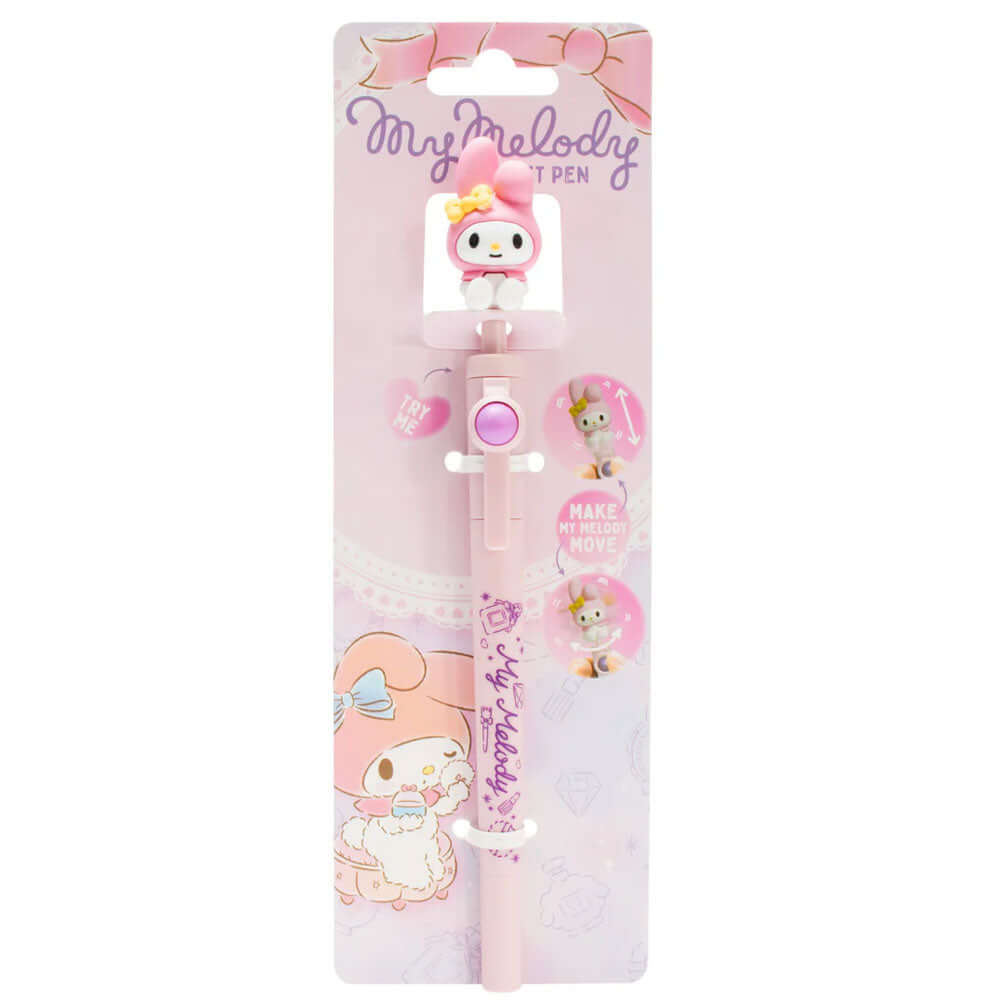 My Melody Fidget Pen LKT Sport Funky Fidget Pen with a removeable My MelodyMy Melodycan move up and down and also spins aroundBallpoint pen with black inkOfficial Licensed MerchandiseFidget approx 3.5cm x 3cmPen approx 15cm Ballpoint Pens