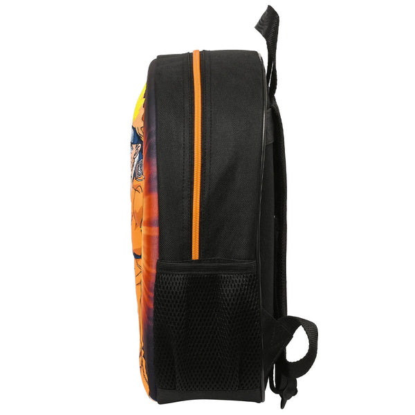 Naruto Junior Backpack LKT Sport Black 3D backpack featuring Naruto UzumakiMain compartment has a large zipped opening for easy accessPadded adjustable shoulder straps and a carry handleAdditional mesh side panelWipe clean polyesterOfficial licensed produ