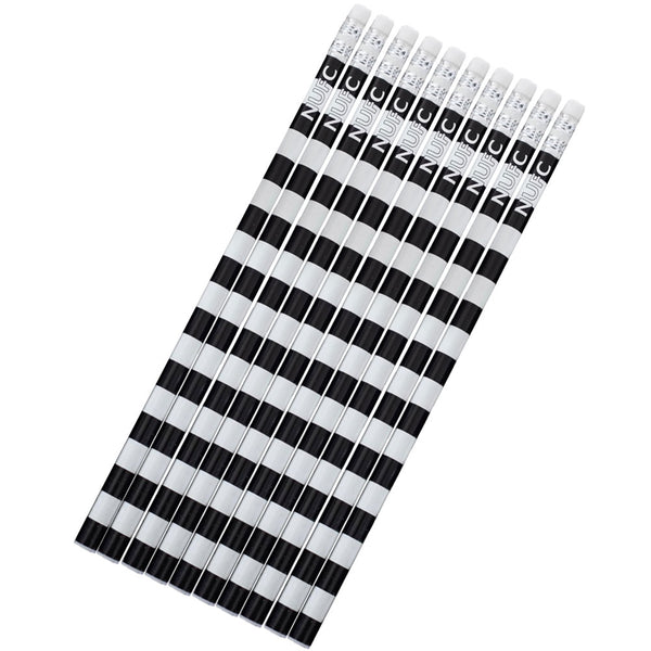 Newcastle United FC 10pk Pencil Set LKT Sport 10 pack of black and white striped pencilsFeaturing NUFC text with a eraser topOfficial licensed productApprox 19cm Wooden Pencils