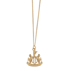 Newcastle United FC 18ct Gold Plated on Silver Pendant & Chain LKT Sport Football>Premier League>Newcastle United FC Necklaces