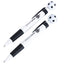 Newcastle United FC 2pk Football Pen LKT Sport Pack of 2 black and white retractable ballpoint pensWith Newcastle United text, a black club crest and complete with football topper detailWrites in black inkOfficial licensed productApprox 15cm Ballpoint Pen