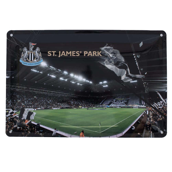 Newcastle United FC 2pk Stadium Sign LKT Sport Pair of deluxe metal photo signs both including a full colour Newcastle United FC crestOne sign features an image of the interior of the stadium, the second sign features an image of the exterior of the famou