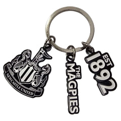 Newcastle United FC 3 Charm Keyring LKT Sport Football>Premier League>Newcastle United FC Keychains
