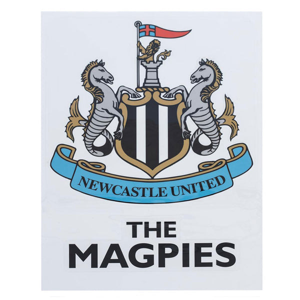Newcastle United FC A3 Car Decal LKT Sport Large A3 Newcastle car decalHigh quality digital print in a gloss finishOfficial licensed productCrest sticker approx 27cm x 27cmThe Magpies sticker approx 28cm x 8cm Vehicle Decals