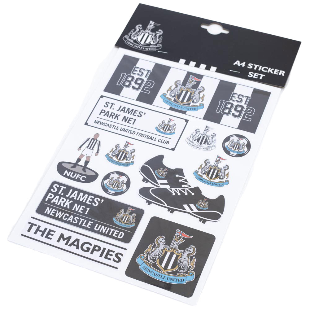 Newcastle United FC A4 Sticker Set LKT Sport Football>Premier League>Newcastle United FC Sports Fan Accessories