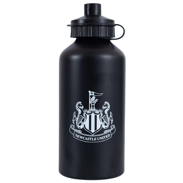 Newcastle United FC Aluminium Drinks Bottle MT LKT Sport High quality lightweight aluminium drinks bottleMatt black finish bottle featuring the Newcastle crestFlip top cap with drinking spoutOfficial licensed productApprox 500ml (17oz)Approx 19cm tall, 7c
