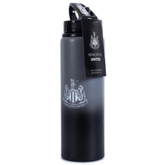 Newcastle United FC Aluminium Drinks Bottle XL LKT Sport Classic grey and black design aluminium drinks bottleFeaturing the Newcastle crest and text in white and goldCanteen quench cap with a closable drinking spoutOfficial licensed productApprox 750ml (2