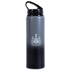 Newcastle United FC Aluminium Drinks Bottle XL LKT Sport Classic grey and black design aluminium drinks bottleFeaturing the Newcastle crest and text in white and goldCanteen quench cap with a closable drinking spoutOfficial licensed productApprox 750ml (2