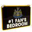 Newcastle United FC Bedroom Sign No1 Fan LKT Sport Vibrant metal hanging bedroom signWith a large club crest and #1 Fan's Bedroom textComplete with a nylon rope for hangingOfficial licensed productApprox 16cm x 11cm Novelty Signs