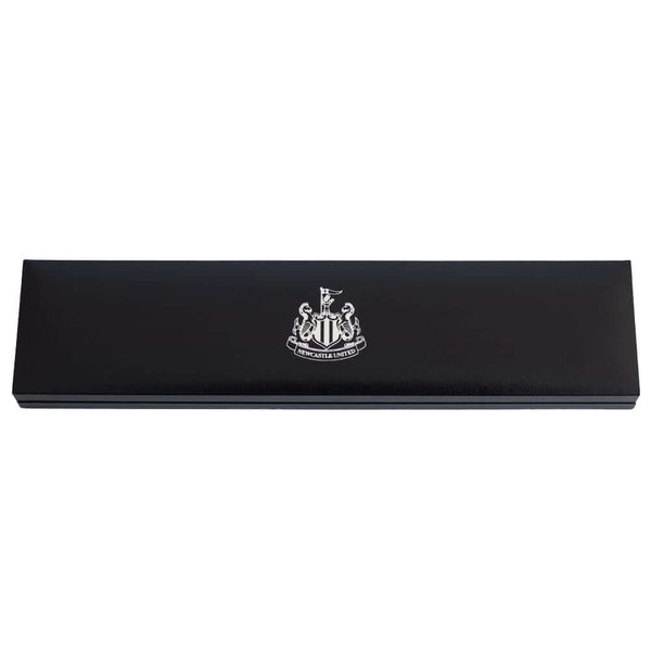Newcastle United FC Black IP Leather Bracelet LKT Sport Twin design bracelet made from genuine leatherBlack IP crest plate with an engraved Newcastle logoWith a stainless steel magnetic claspOfficial licensed productApprox 20cm x 1cm Bracelets