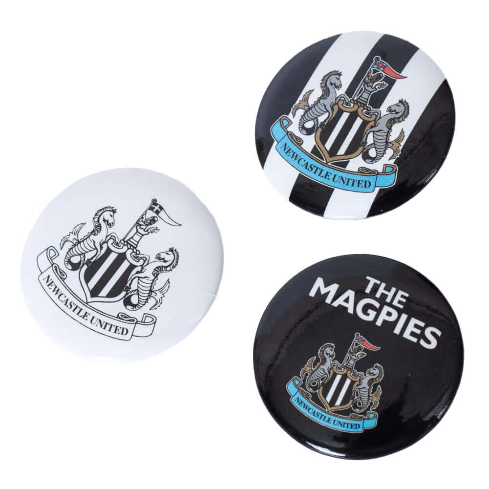 Newcastle United FC Button Badge Set LKT Sport Football>Premier League>Newcastle United FC Pinback Buttons