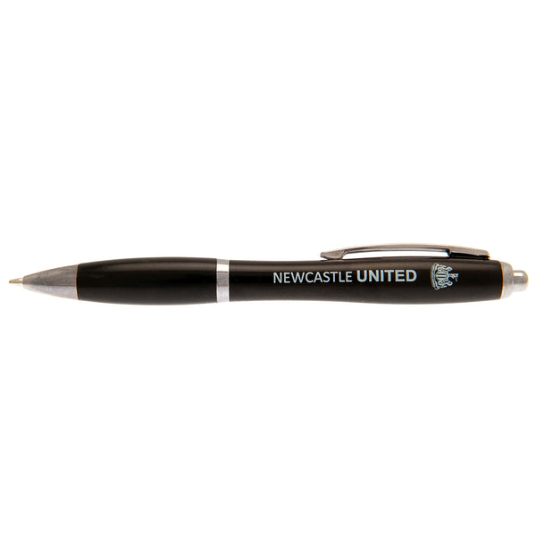 Newcastle United FC Click Pen LKT Sport Black retractable ballpoint penWith Newcastle United text and crest printed in whiteWrites in black inkOfficial licensed productApprox 14cm Ballpoint Pens