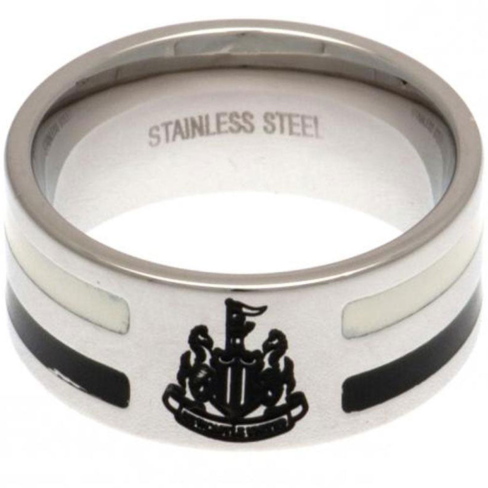 Newcastle United FC Colour Stripe Ring Large LKT Sport Football>Premier League>Newcastle United FC Rings