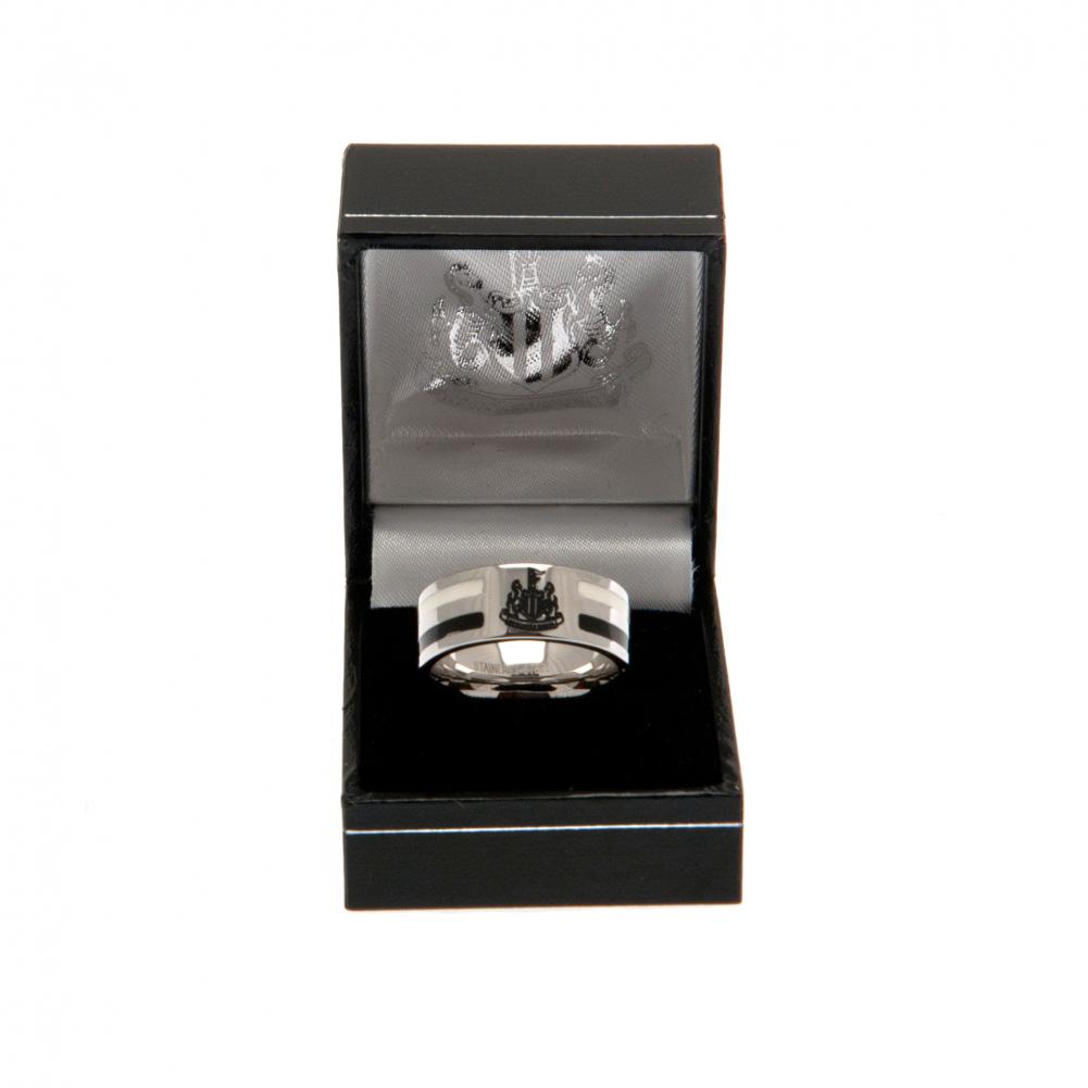 Newcastle United FC Colour Stripe Ring Large LKT Sport Football>Premier League>Newcastle United FC Rings