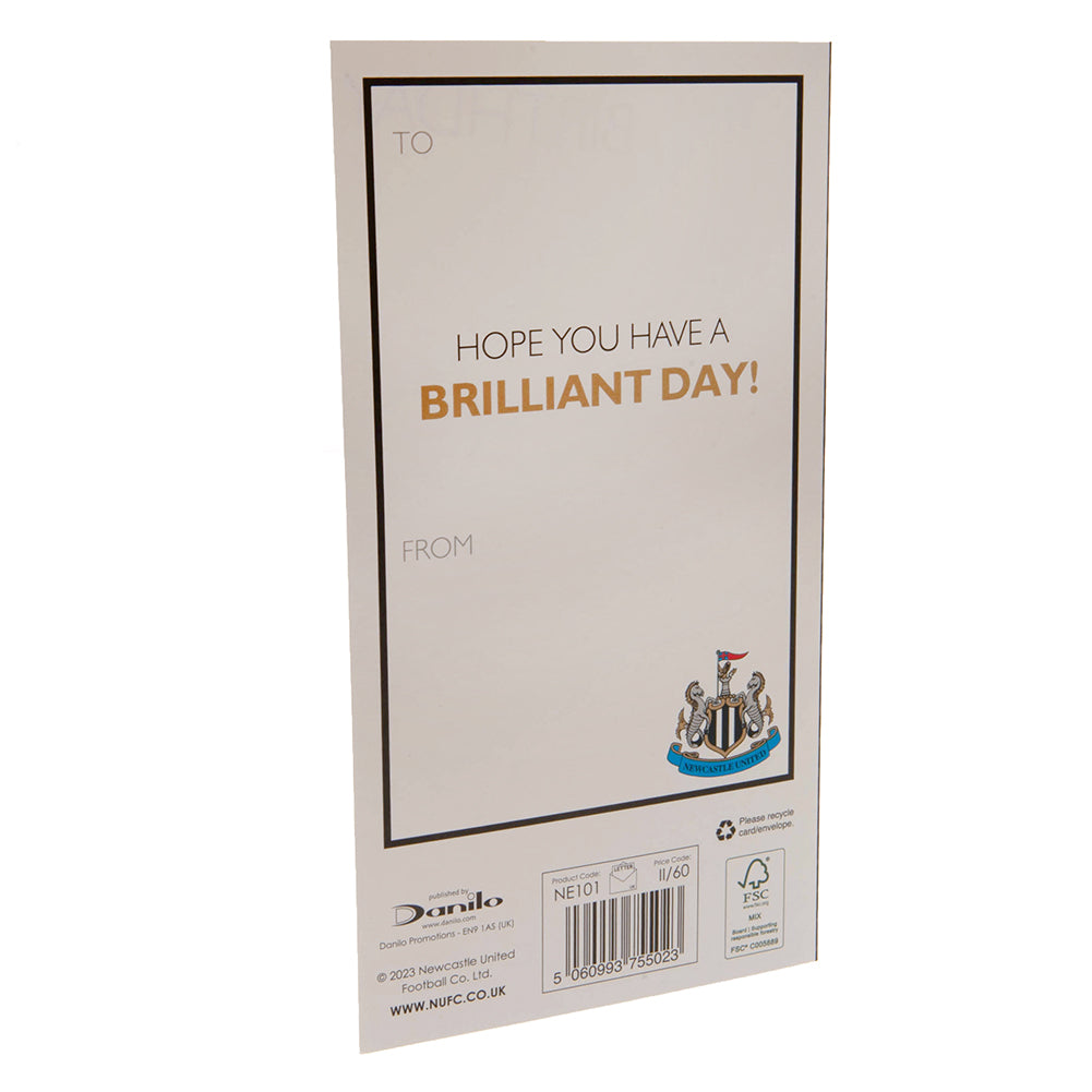 Newcastle United FC Crest Birthday Card LKT Sport Football>Premier League>Newcastle United FC Greeting Cards