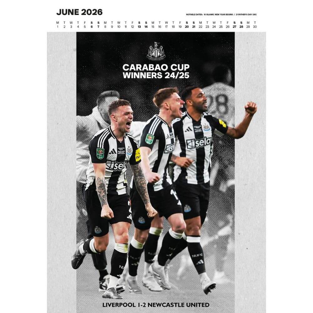 Newcastle United FC Deluxe Calendar 2026 LKT Sport Football>Premier League>Newcastle United FC Wall Calendars