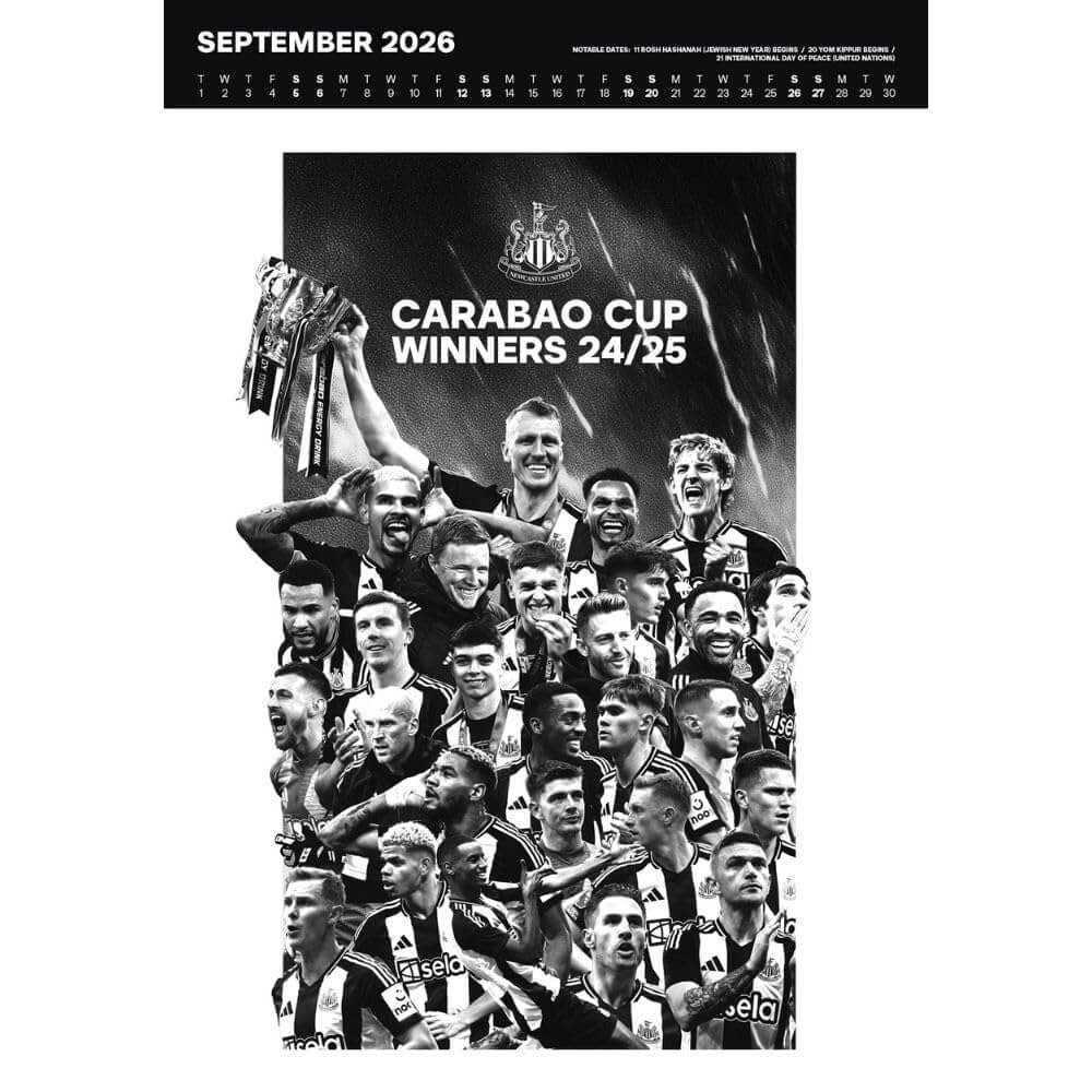 Newcastle United FC Deluxe Calendar 2026 LKT Sport Football>Premier League>Newcastle United FC Wall Calendars