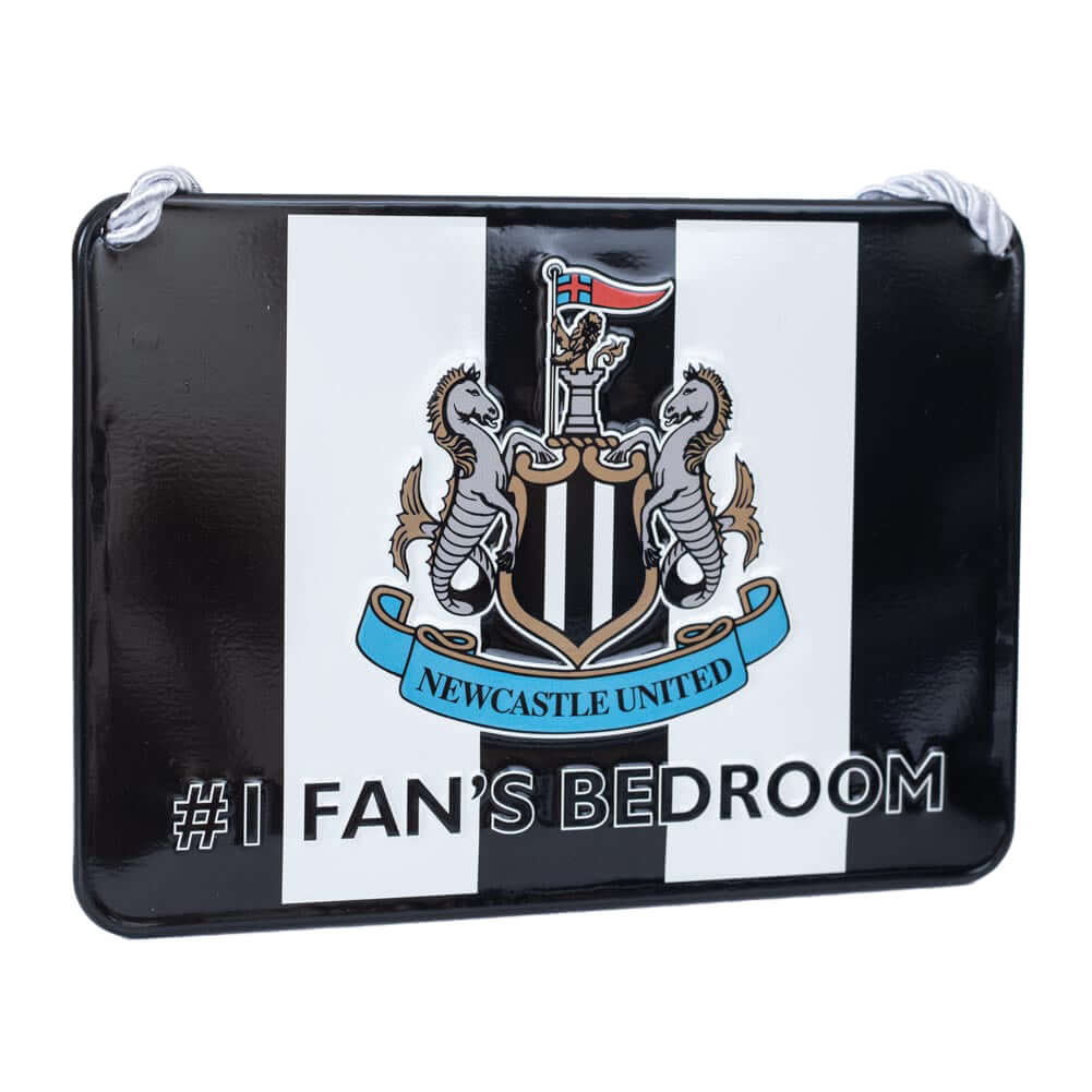 Newcastle United FC No1 Fan Stripe Bedroom Sign LKT Sport Football>Premier League>Newcastle United FC Novelty Signs