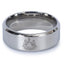 Newcastle United FC Slim Band Ring Small LKT Sport Classic slim stainless steel band ring with a bevelled edgeChrome finish and engraved with the Newcastle club crestOfficial licensed productBand width approx 8mmRing size R Rings