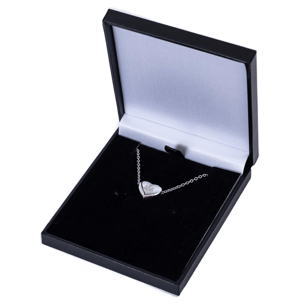 Newcastle United FC Stainless Steel Heart Necklace LKT Sport Football>Premier League>Newcastle United FC Necklaces