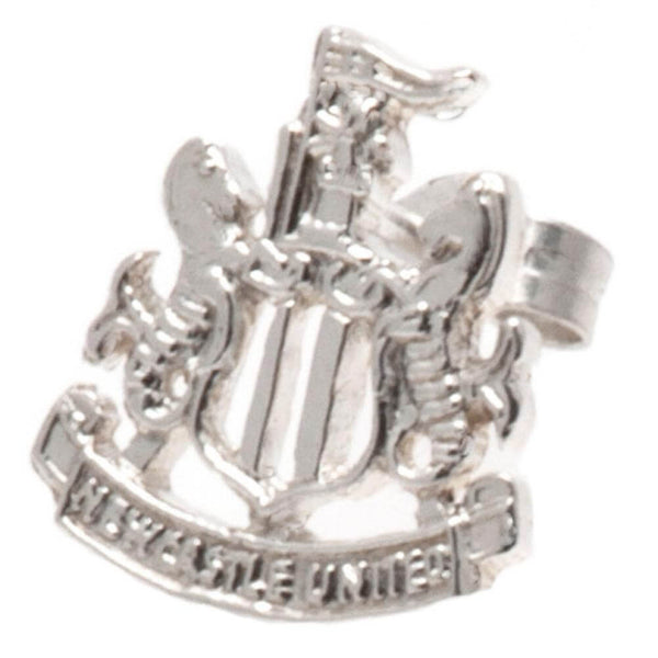 Newcastle United FC Sterling Silver Stud Earring LKT Sport Highly detailed sterling silver shaped earringFeaturing the Newcastle crest on an earring studWith a butterfly back fixingOfficial licensed productApprox 11mm x 11mm Earrings