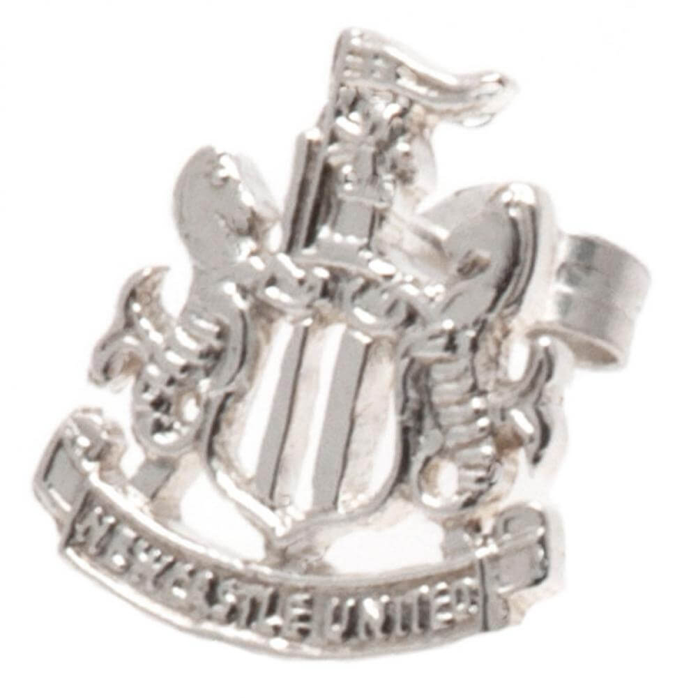 Newcastle United FC Sterling Silver Stud Earring LKT Sport Highly detailed sterling silver shaped earringFeaturing the Newcastle crest on an earring studWith a butterfly back fixingOfficial licensed productApprox 11mm x 11mm Earrings