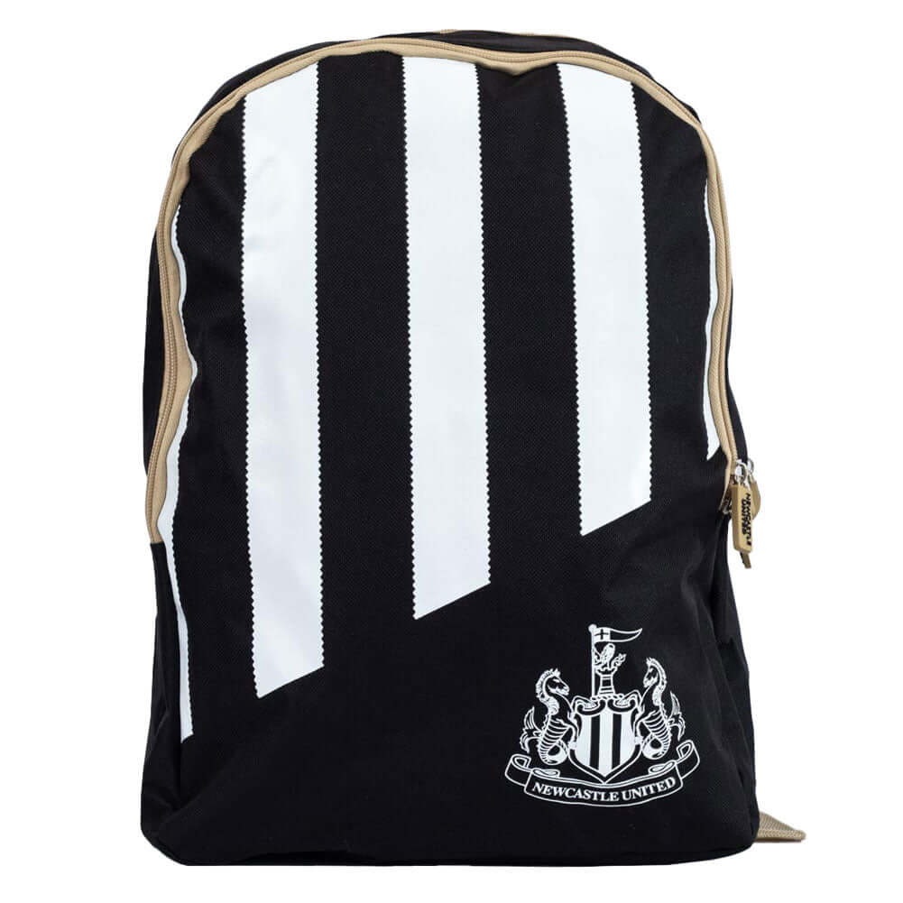 Newcastle United FC Stripe Backpack LKT Sport Black backpack featuring a stripe design and white Newcastle United crestAdjustable shoulder straps padded for comfort and a handy carry strapMain compartment has a large double zipped opening for easy accessF Hauptbild