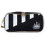 Newcastle United FC Stripe Boot Bag LKT Sport Black boot bag featuring a stripe design with a white Newcastle United crestLarge double zipped opening for easy accessRubber zip pulls featuring raised Newcastle United detailWipe clean polyesterOfficial lice
