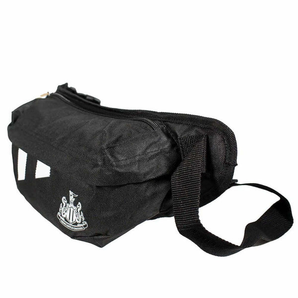 Newcastle United FC Stripe Cross Body Bag LKT Sport Stripe design cross body bag featuring Newcastle club crest2 separate compartments with rubber zip pulls featuring raised Chelsea FC detailAdjustable body strapWipe clean polyesterOfficial licensed produ