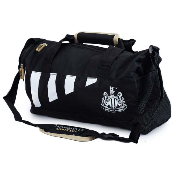 Newcastle United FC black stripe duffle bag