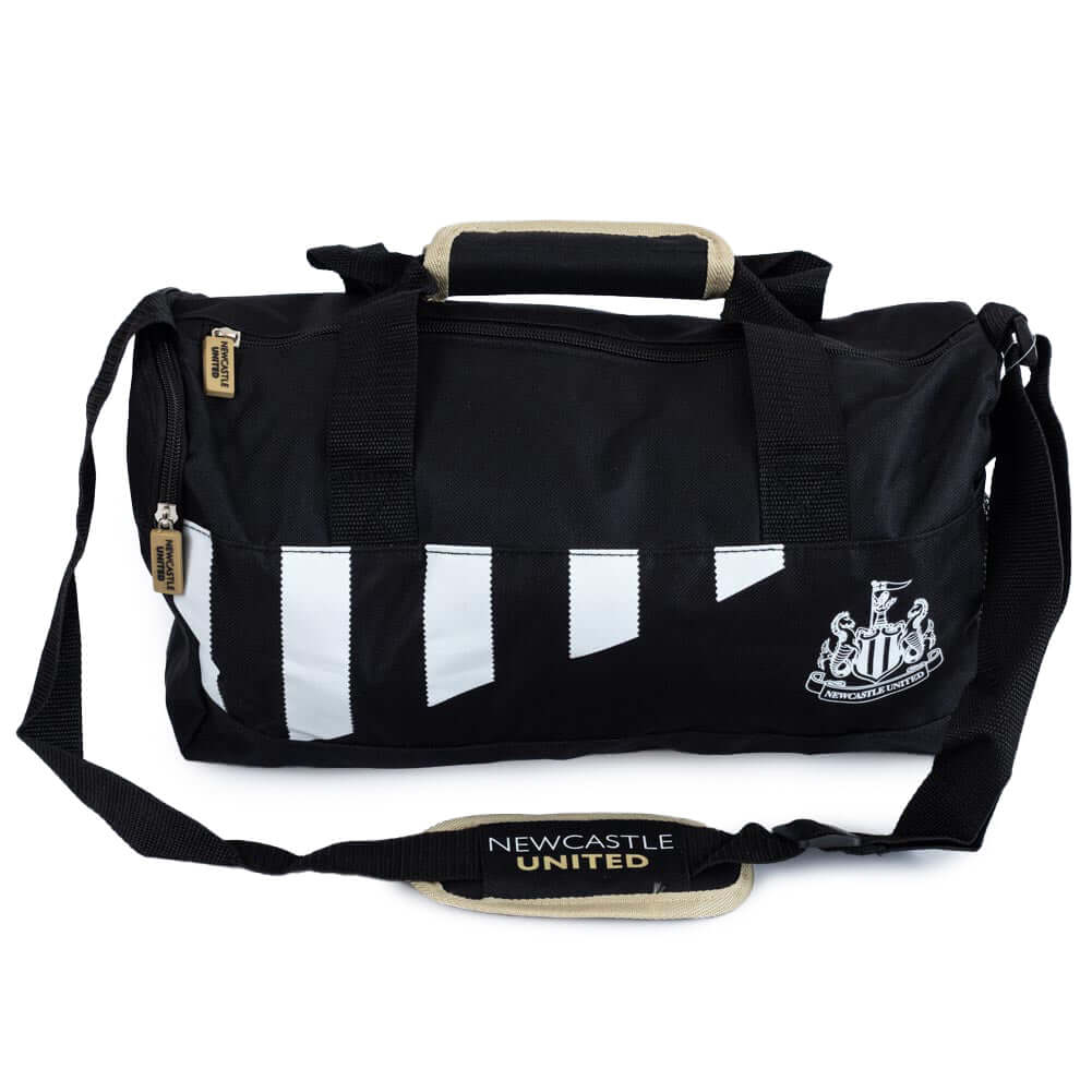 Newcastle United FC black stripe duffle bag