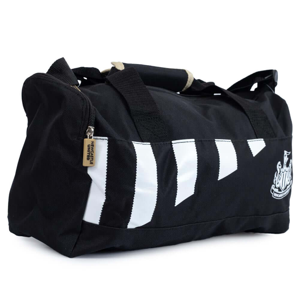 Newcastle United FC black stripe duffle bag